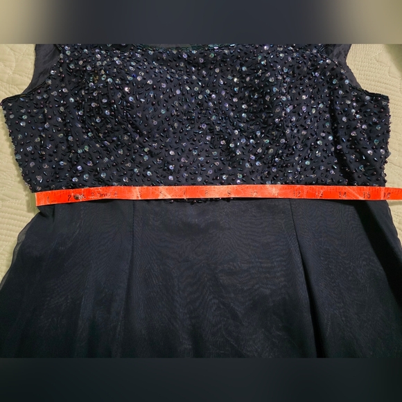 Elegant Cire Navy Blue Evening Gown - Picture 7 of 7